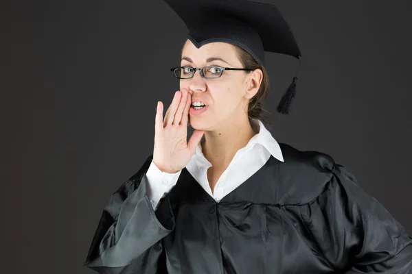 Studente chiama qualcuno — Foto Stock