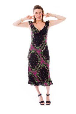 parmak ile kulakları tıkalı modeli