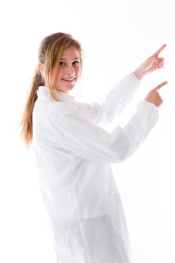 Kameraya bakan bir model