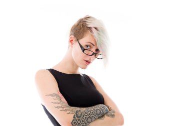 Üzgün ve endişeli modeli