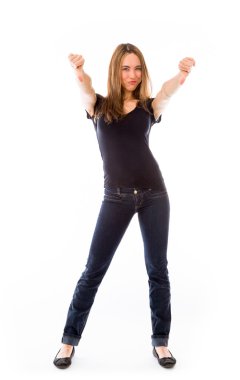 başparmak aşağı gösteren olumsuz model