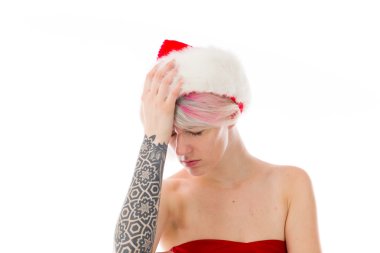 Utanç gizleme yüz el model