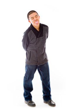 Dil yapışkanlık dışarı modeli