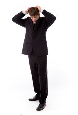 Model çekerek ve stresli saçlar