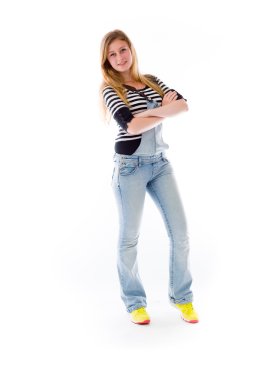 Mutlu gülümseyerek model