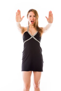 El dur işareti el ile model