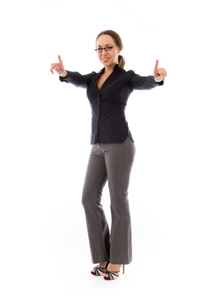 Businesswoman screaming — Stock Photo, Image