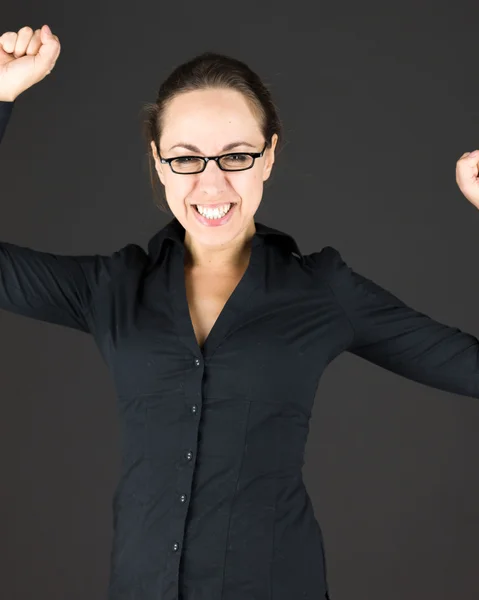 Mujer de negocios gritando — Foto de Stock