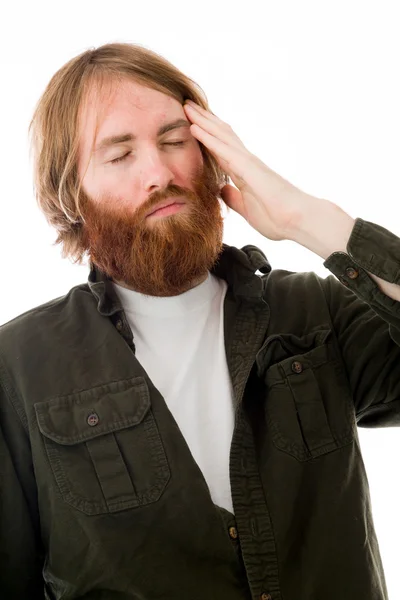 Model confused headache — Stock Photo, Image