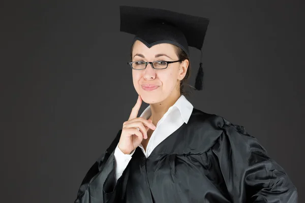 Graduate student thinking — Stock Photo, Image