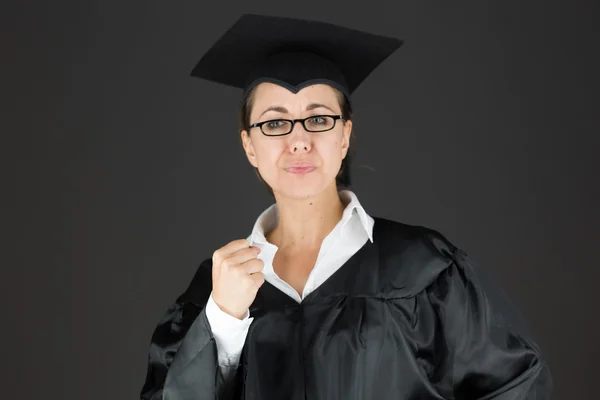 Student showing a fist — Stock Photo, Image