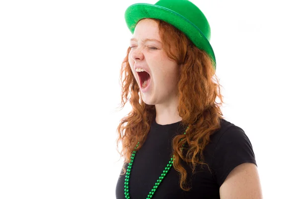 Model furious screaming — Stock Photo, Image