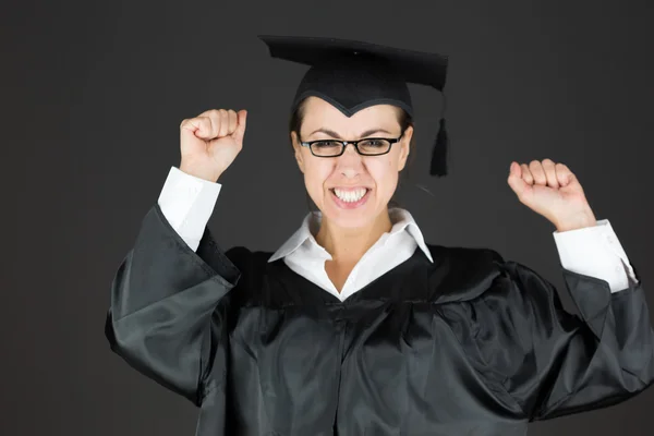 Lo studente è fiducioso nella vittoria — Foto Stock