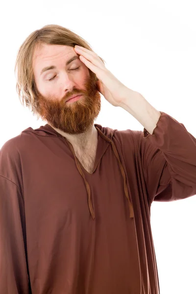 Model verward hoofdpijn — Stockfoto