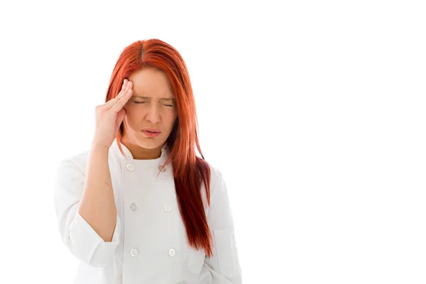 Model confused headache — Stock Photo, Image