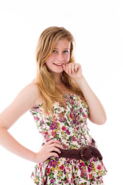 Gergin modeli parmak tırnak ısırma