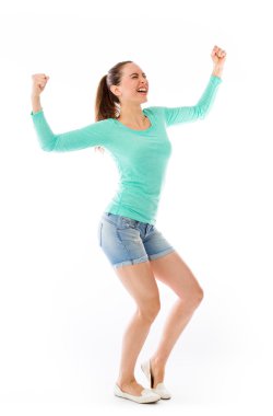 Yumruklar yukarı modeli ile çığlık