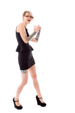 Kameraya bakan bir model