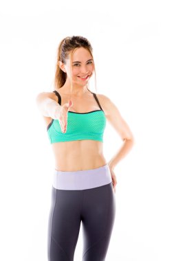 El sallamak ile modeli selamlar