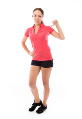 Başparmak aşağı gösteren olumsuz model