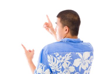 Parmakları ile işaret modeli