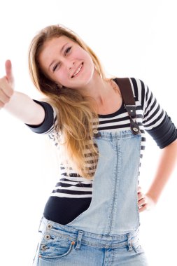 Modeli el başparmak tabela