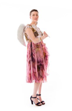 Mutlu gülümseyerek model