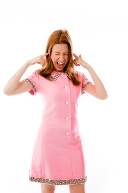 parmak ile kulakları tıkalı modeli