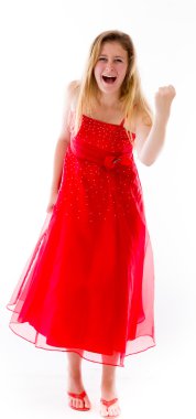 Bir yumruk gösteren model