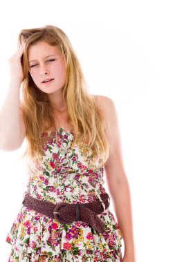 Utanç gizleme yüz el model