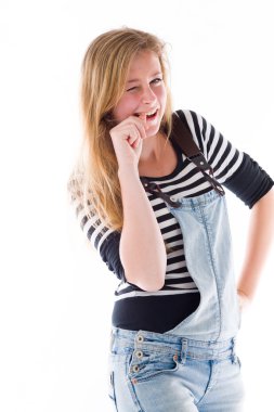 Gergin modeli parmak tırnak ısırma