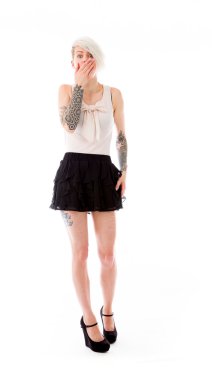 Ağzını el ile kaplama modeli