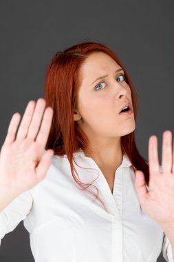 El dur işareti el ile model