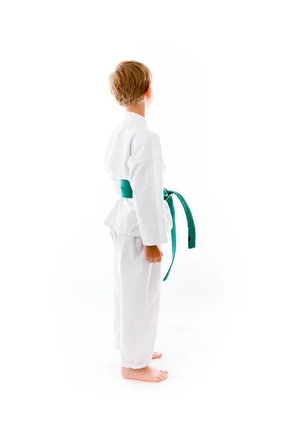 Model back looking behind — Stock Photo, Image