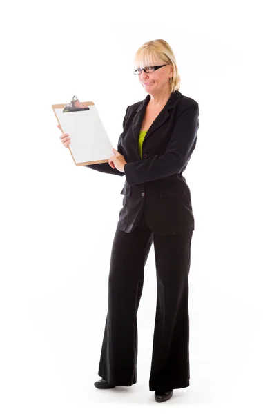 Model with blank score board — Stock Photo, Image