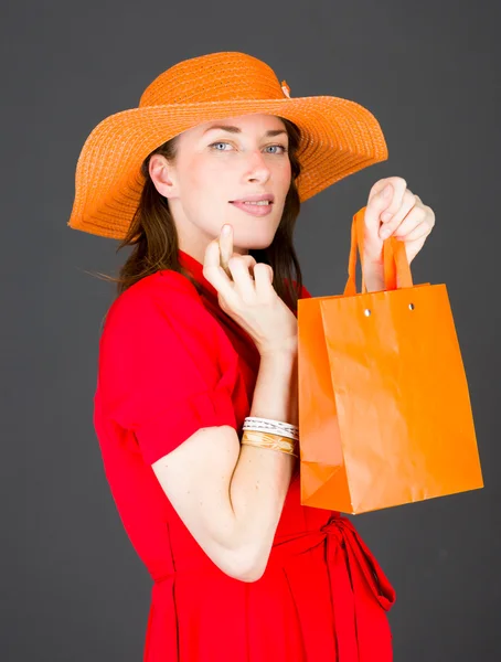 Model with fingers crossed for luck — Stock Photo, Image