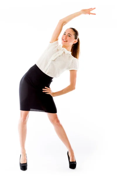 Model exercising stretching — Stock Photo, Image