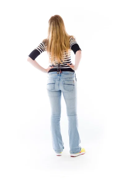 Model with hands on hips — Stock Photo, Image