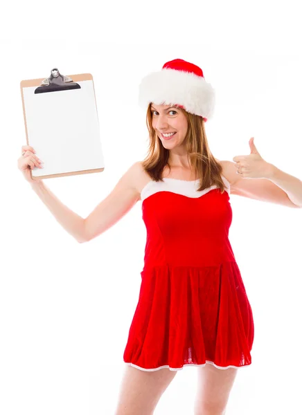 Model showing blank board — Stock Photo, Image