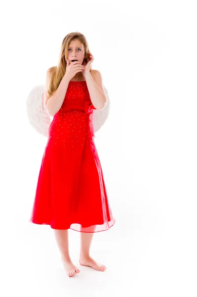 Model covering her mouth with hand — Stock Photo, Image