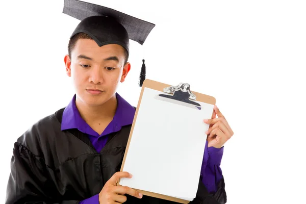 Model holding blank score board — Stock Photo, Image