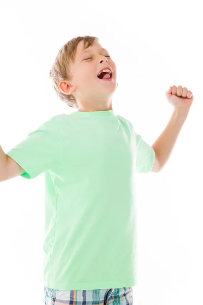 Boy screaming — Stock Photo, Image