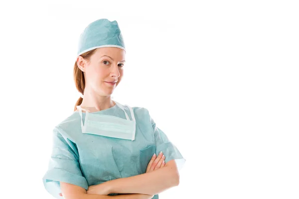 Female doctor happy smiling — Stock Photo, Image