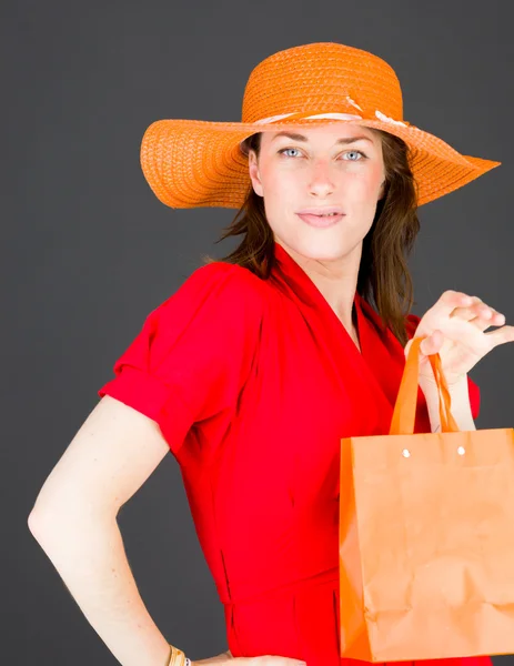 Model proud confident with hands on hips — Stock Photo, Image