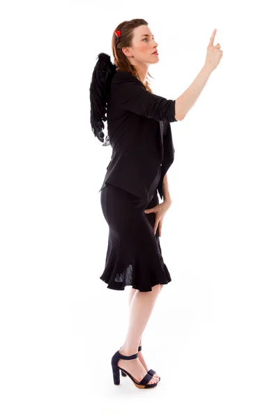 Model back pointing — Stock Photo, Image