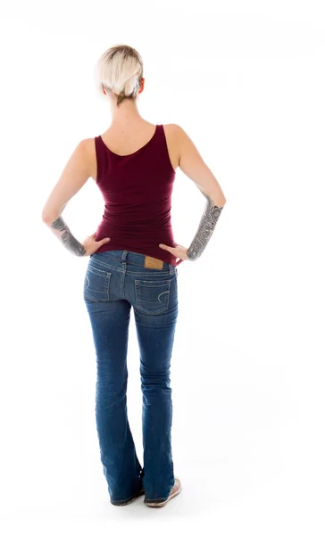 Model with hands on hips — Stock Photo, Image