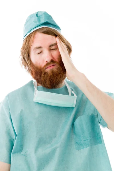 Model confused headache — Stock Photo, Image