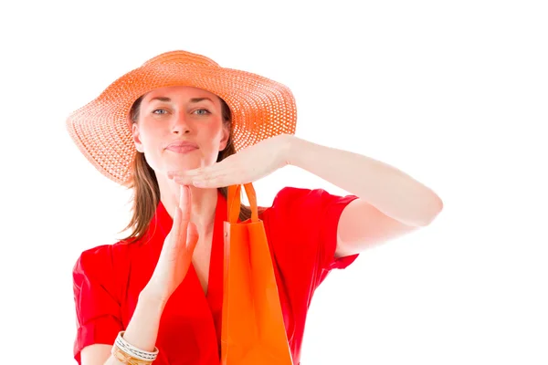 Model gesturing break sign — Stock Photo, Image