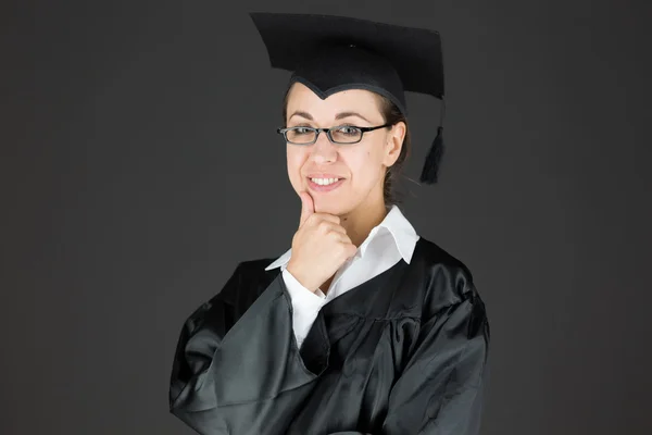 Graduate student thinking — Stock Photo, Image