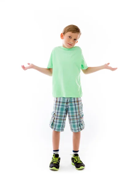 Boy confused lost — Stock Photo, Image